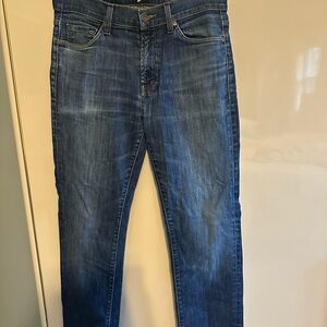 7 For All Mankind Blue Slim Jeans